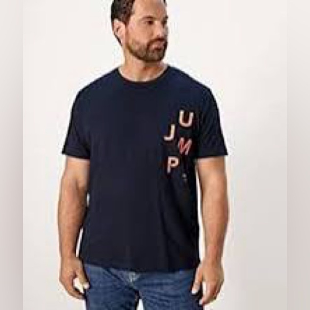 S Olivier Men's Navy JUMP Graphic Tee